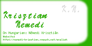 krisztian nemedi business card
