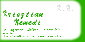 krisztian nemedi business card